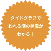 同じ時間帯の釣果と潮が分かる！